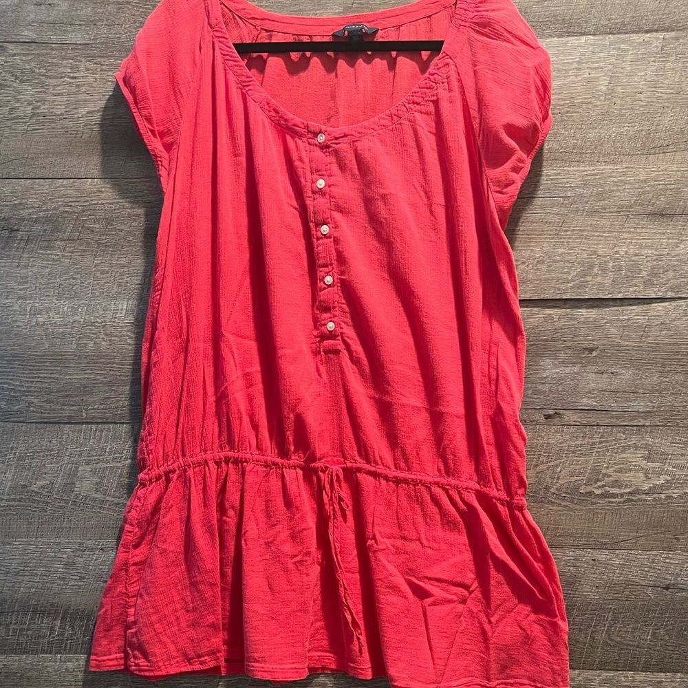Tommy Hilfiger Womens Rd Top/Coverup Sz XL